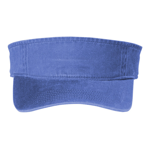 Custom No Minimum Port Authority Beach Wash Visor C944 Front View