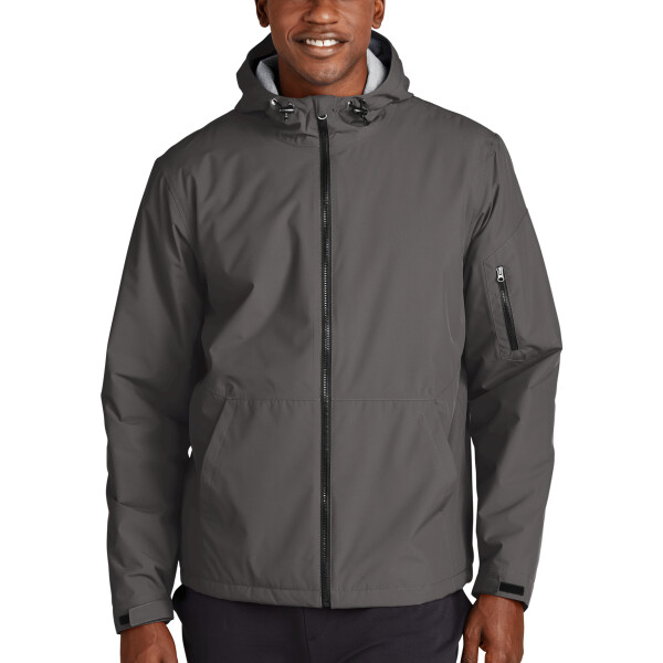 Custom No Minimum Sport-Tek Waterproof Insulated Jacket JST56 Front View