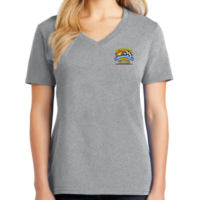 ETCC Printed  - Ladies Core Cotton V Neck Tee Thumbnail