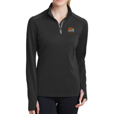 ETCC Embroidered  - Ladies Sport Wick ® Textured 1/4 Zip Pullover Thumbnail