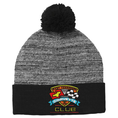 ETCC Embroidered  - Heather Pom Pom Beanie Thumbnail