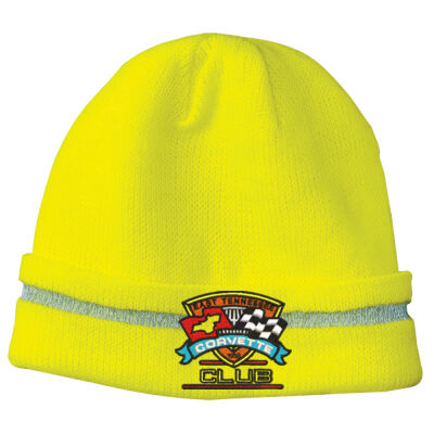 ETCC Embroidered  - Enhanced Visibility Beanie with Reflective Stripe Thumbnail