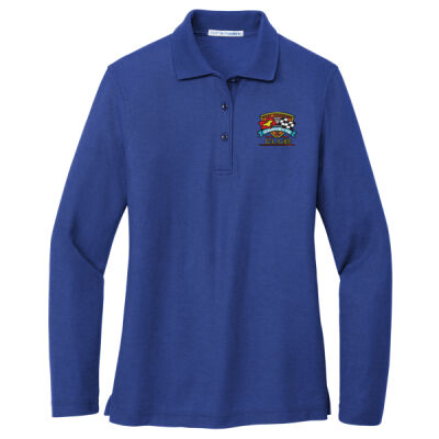 ETCC Embroidered  - Ladies Silk Touch™ Long Sleeve Polo Thumbnail