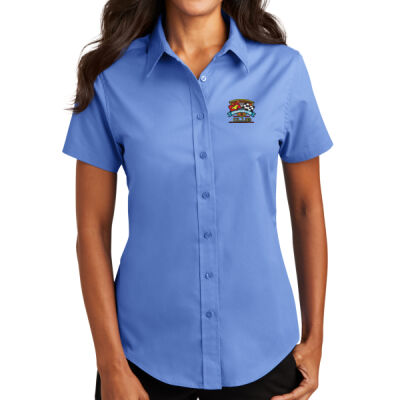 ETCC Embroidered  - Ladies Short Sleeve Easy Care Shirt Thumbnail