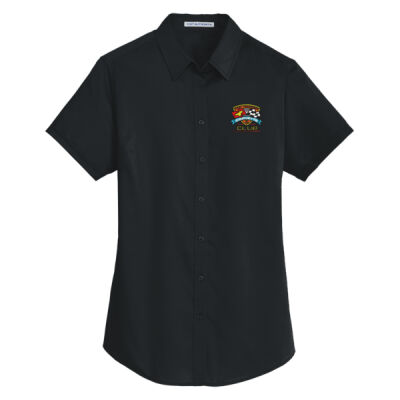 ETCC Embroidered  - Ladies Short Sleeve SuperPro Twill Shirt Thumbnail