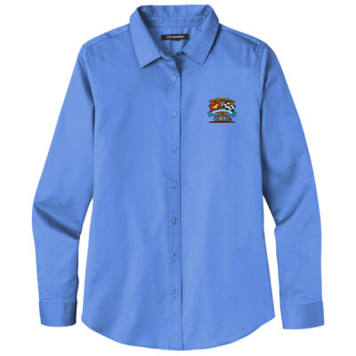 ETCC Embroidered  - Ladies Long Sleeve SuperPro React ™ Twill Shirt Thumbnail