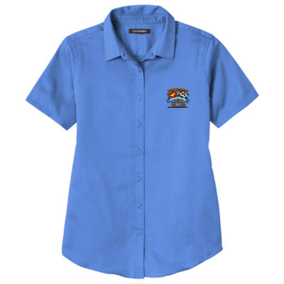 ETCC Embroidered  - Ladies Short Sleeve SuperPro React Twill Shirt Thumbnail