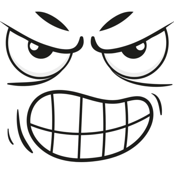 Cartoon Angry Face 4 Thumbnail