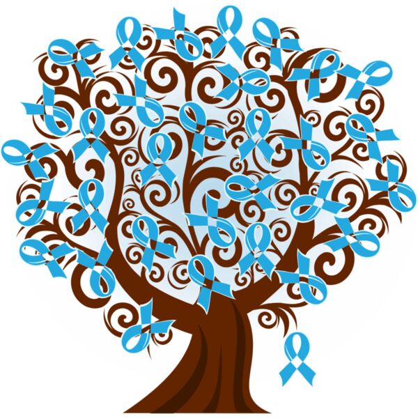 Prostate Cancer Blue Ribbon Tree Thumbnail