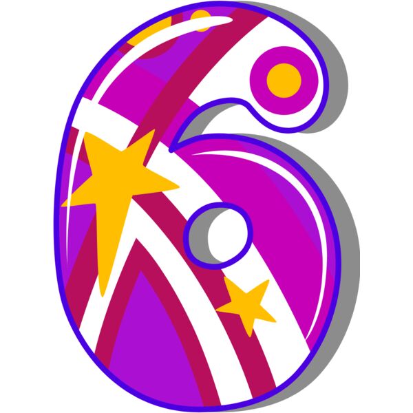 Six Birthday Groovy Number 1 Thumbnail