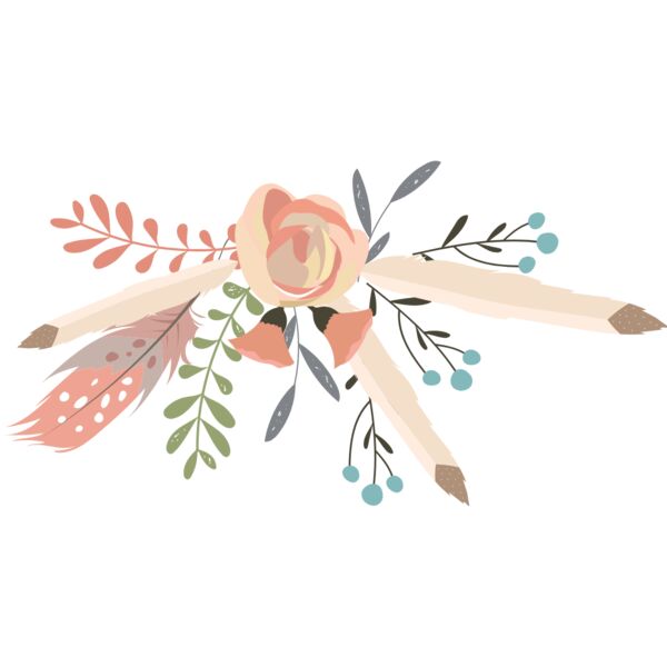 Watercolor Flower Feathers 1 Thumbnail