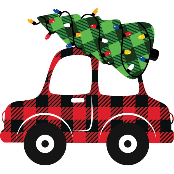 Christmas Tree Car Plaid 1 Thumbnail
