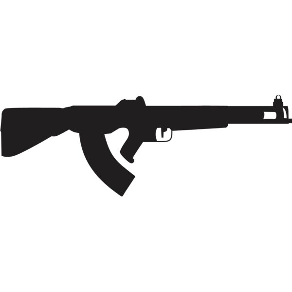 Assault Rifle Gun SIlhouette 4 Thumbnail