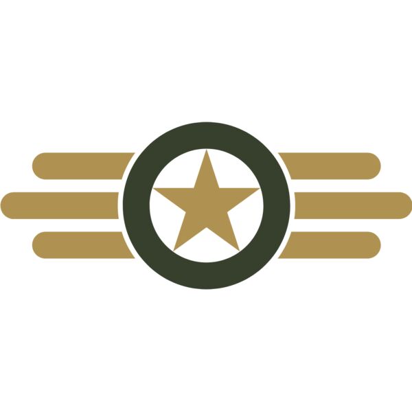 Military Star Wings Emblem 3 Thumbnail
